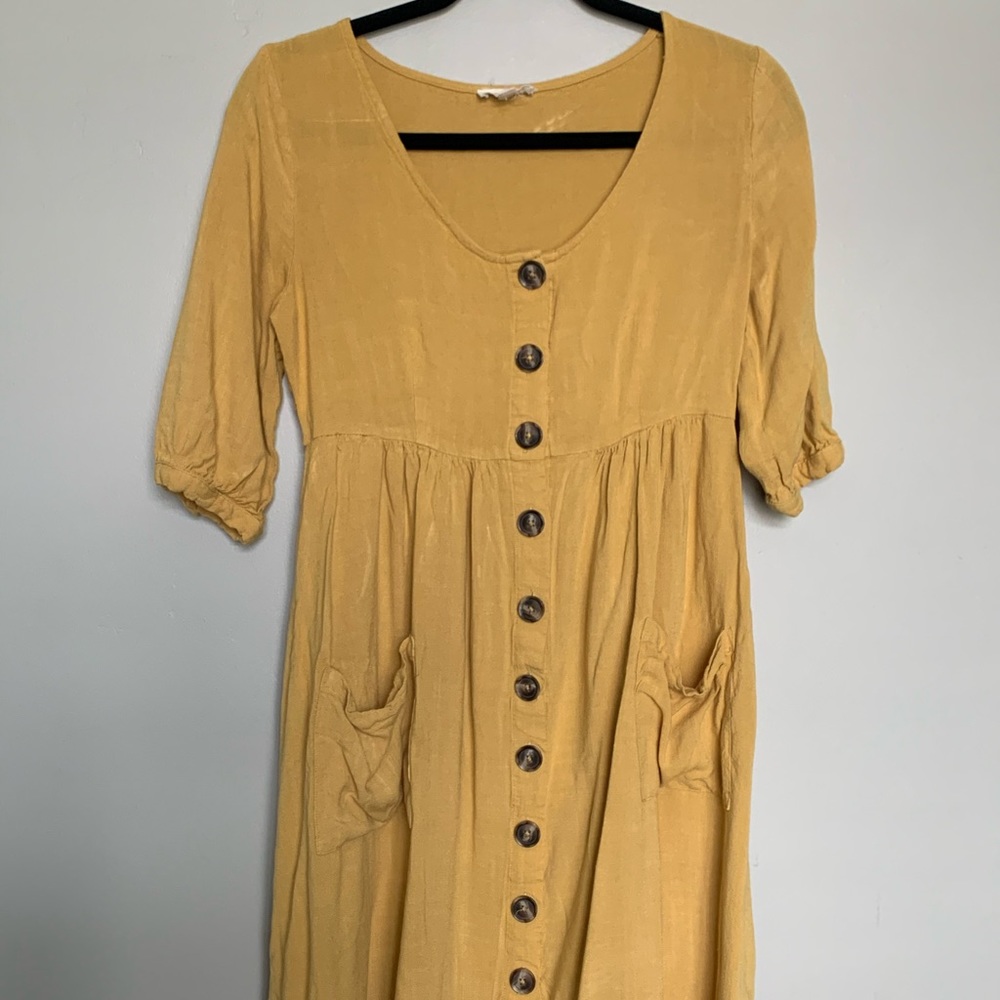 Mustard Yellow Day Dress